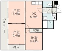 日宝セシール呉服町の間取り画像