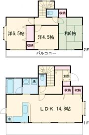 暁町3丁目戸建の間取り画像