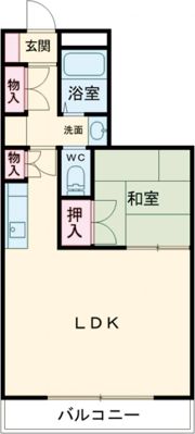 高砂ハイツ森林公園の間取り画像