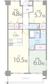 コスモス・ミソノの間取り画像