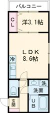 エレガンス藤井寺の間取り画像