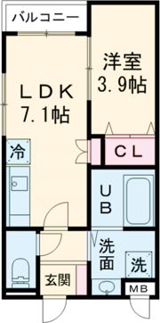 エレガンス藤井寺の間取り画像
