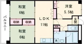 ヤイロハイツの間取り画像
