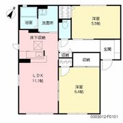 ファンテージ21 F棟の間取り画像
