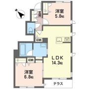 Riz鵠沼の間取り画像