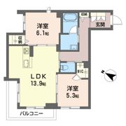 シャルム末広の間取り画像