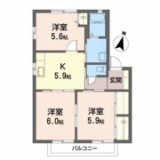 スプリングコートBの間取り画像