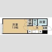 アタゴドミトリー八乙女ⅡB棟の間取り画像