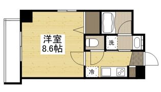 月光 岡山市役所前の間取り画像