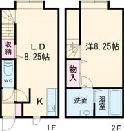 来夢ハイツ川端 B棟の間取り画像