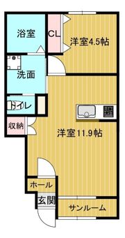 Tiara Shinkurashiki（ティアラ新倉敷）Bの間取り画像