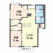 ベルメゾン裾花 SWの間取り画像