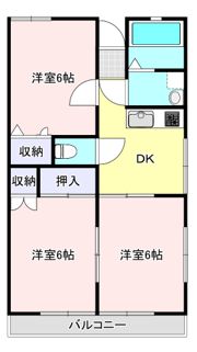 USKコーポの間取り画像