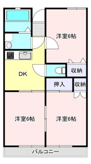 USKコーポの間取り画像