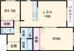 フォレスト木津B棟の間取り画像