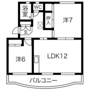 グリーンハイツ萩丘Bの間取り画像