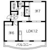 グリーンハイツ萩丘Bの間取り画像