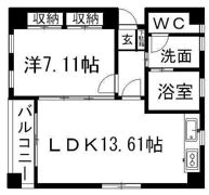 南町セゾンヴェール パートIの間取り画像
