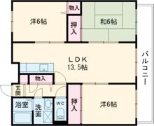 クレール東大利Aの間取り画像