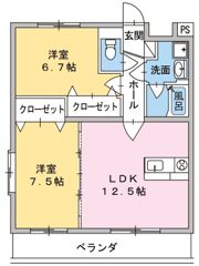 ラポール三清の間取り画像