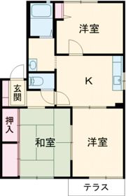 はぴねすハイツ喜田の間取り画像