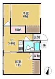 新都心ハイツの間取り画像