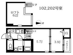 アイワイコート名城公園の間取り画像