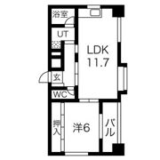 エクセレント平安通の間取り画像