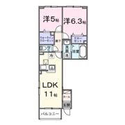 アドニス江南の間取り画像