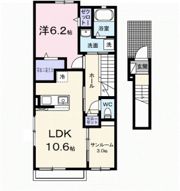 ミルキー ウェイ 参番館の間取り画像