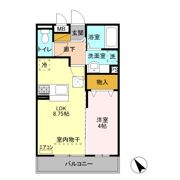 オペラハウス上大島 Aの間取り画像
