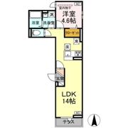 グラナーデ扇Ⅰ Dの間取り画像