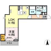 グラナーデ扇Ⅰ Dの間取り画像