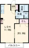 ゆめさき Dの間取り画像