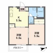 リバーサイドメゾンの間取り画像