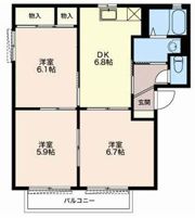 フレグランスⅢ Aの間取り画像