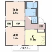 ルフルーヴ Aの間取り画像