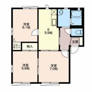 サンセリテのせ Aの間取り画像