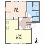 ルミエ－ル Bの間取り画像