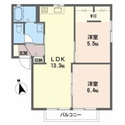 メゾン城東通 Aの間取り画像