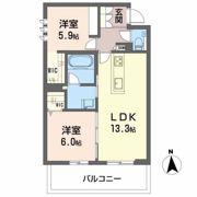 シャーメゾンステージ茜部本郷の間取り画像