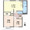 やまいちコーポ第2 Aの間取り画像