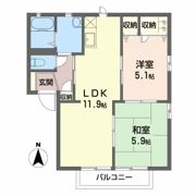 エスポワール今泉 Bの間取り画像