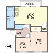 サンビレッジ Aの間取り画像