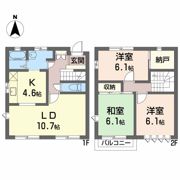 テラスミナミナガレ公園 Aの間取り画像