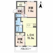 シャーメゾン蘇原村雨の間取り画像