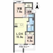 シャーメゾン蘇原村雨の間取り画像