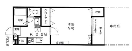 ポールスター髙田の間取り画像