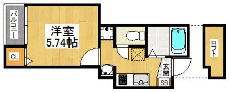 コンフォートベネフィス井尻2の間取り画像