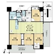 プレサンスロジェ牧港レーヴタワーの間取り画像